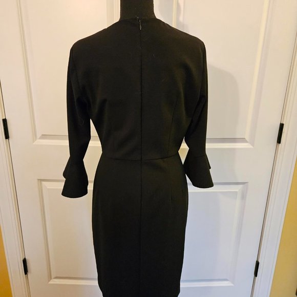 Donna Morgan Fitted Sheath Dress with Bell Sleeves - Picture 3 of 4